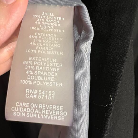 Calvin Klein Women’s Black Single Breasted Blazer Jacket 2 - Picture 7 of 7